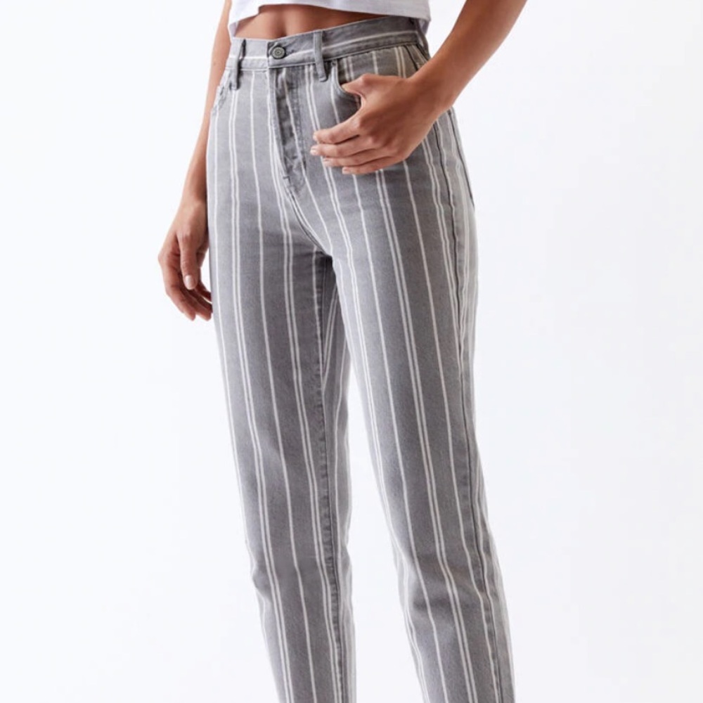 Pacsun grey stripe jeans
